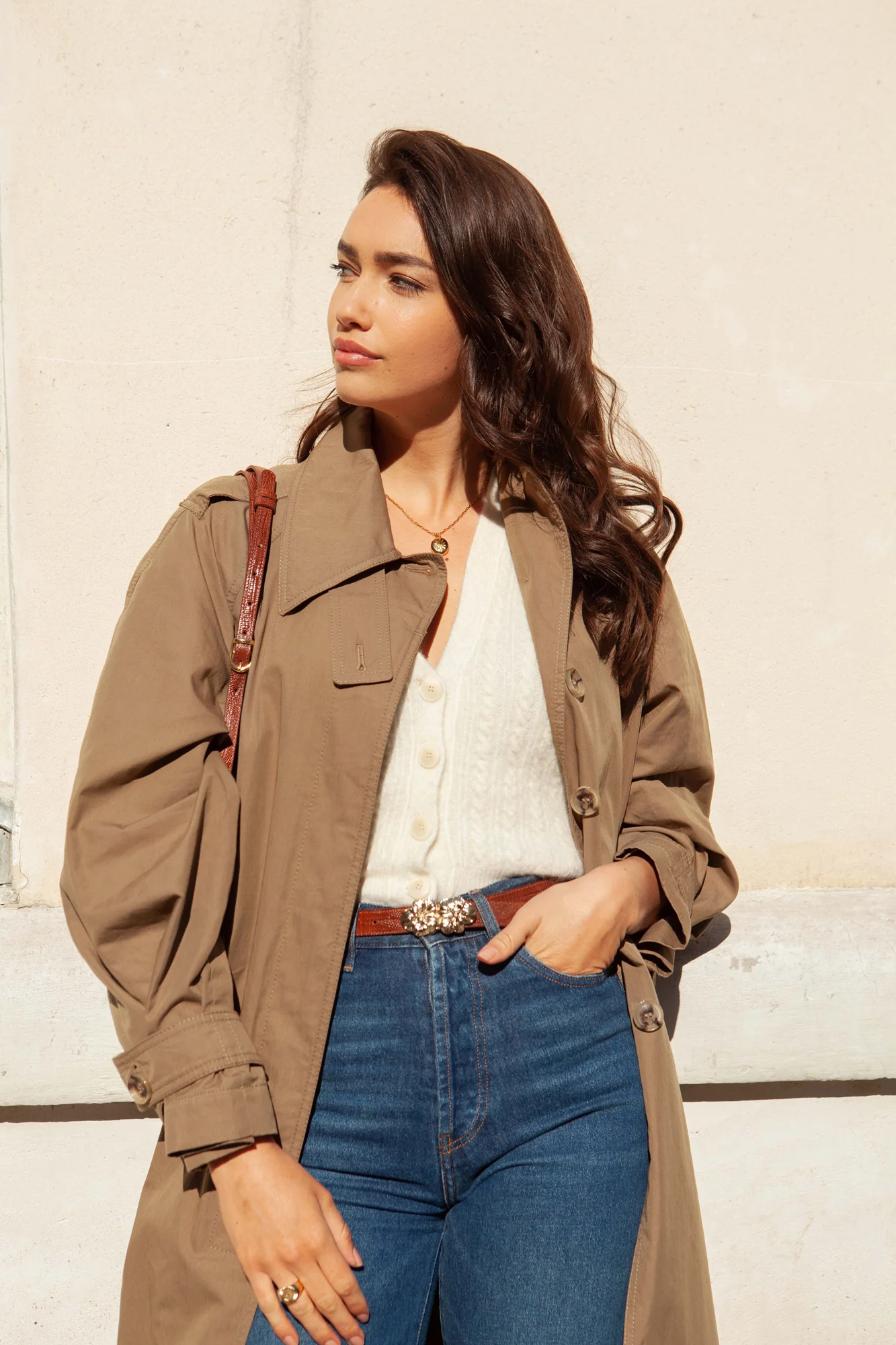 CEINTURE ADÈLE LÉZARD CAMEL - Image 3