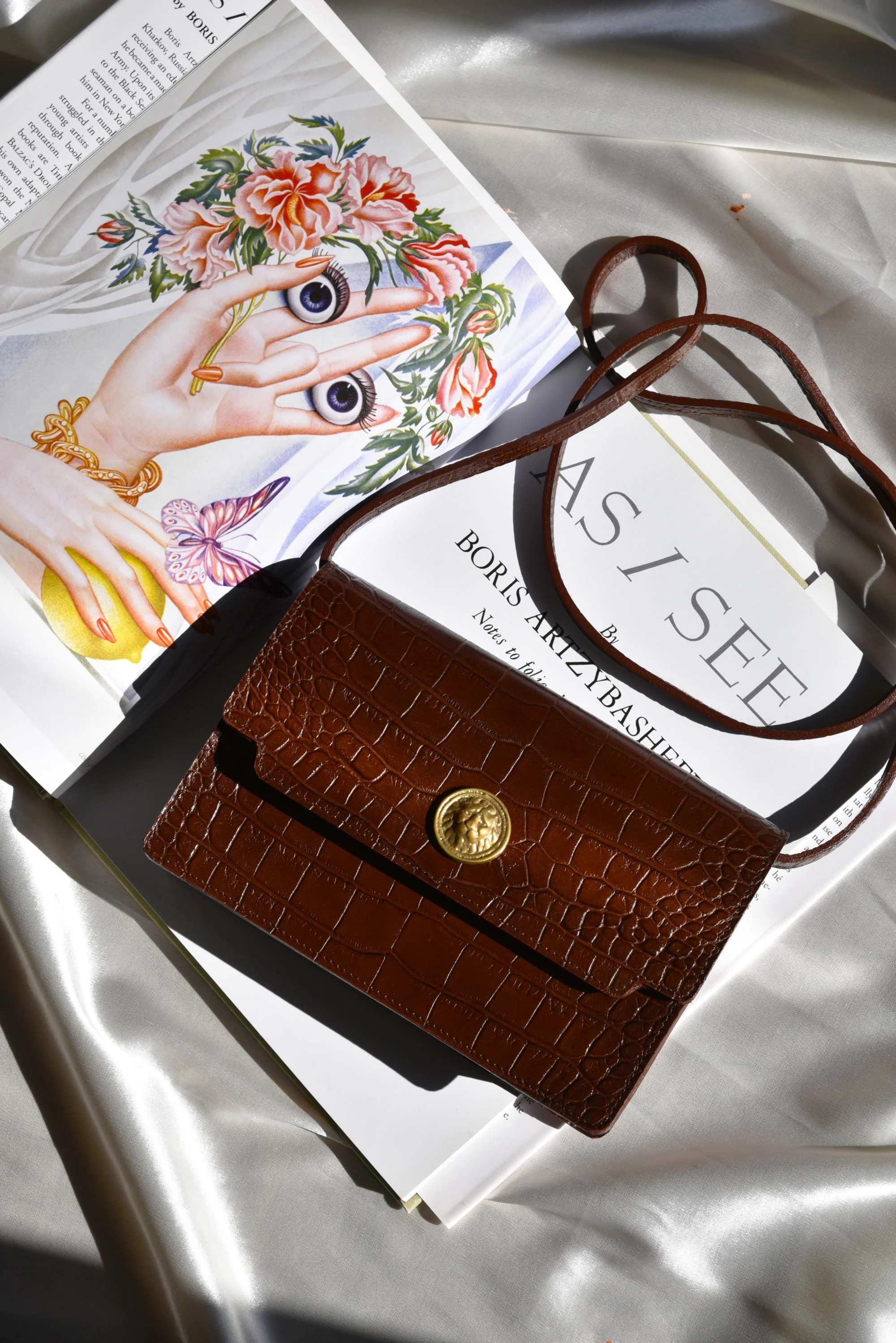 SAC LÉO CROCO CHOCOLAT - Image 3