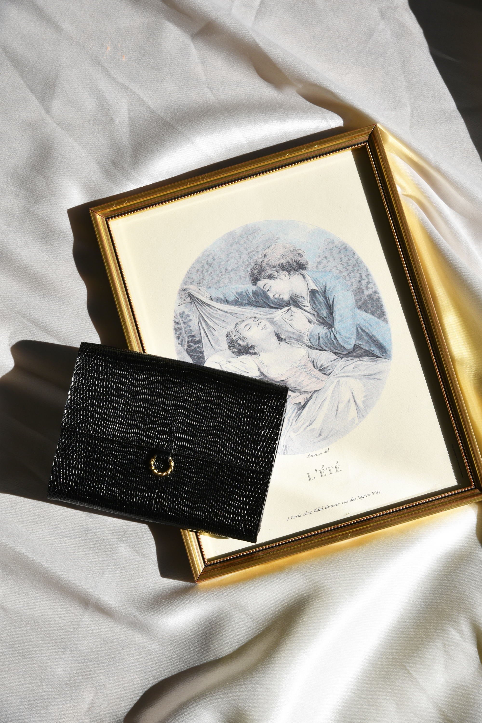 PORTEFEUILLE JOSÉPHINE LÉZARD NOIR - Image 4