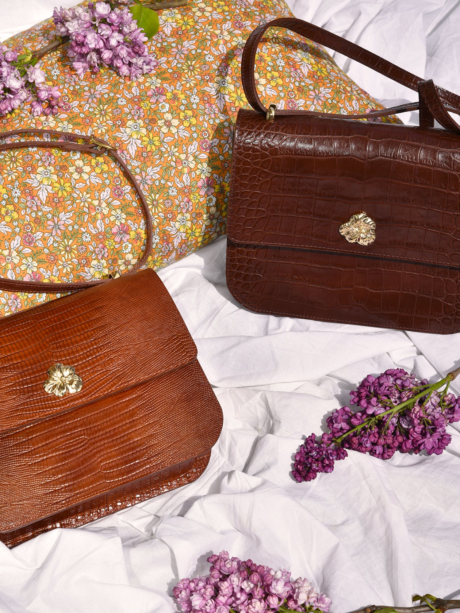 SAC ADÈLE LÉZARD CAMEL - Image 6