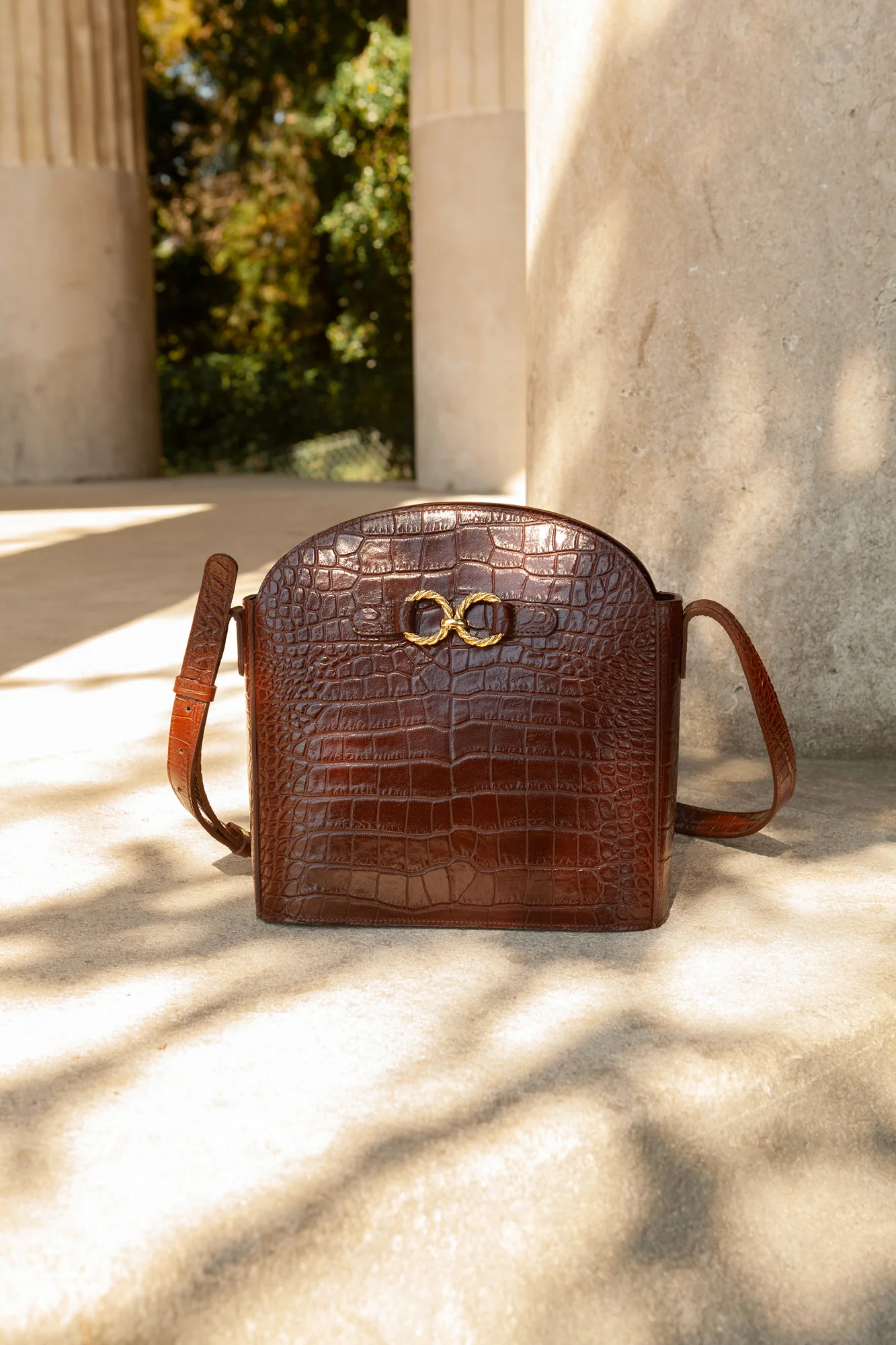 SAC AIMÉE CROCO CHOCOLAT - Image 9