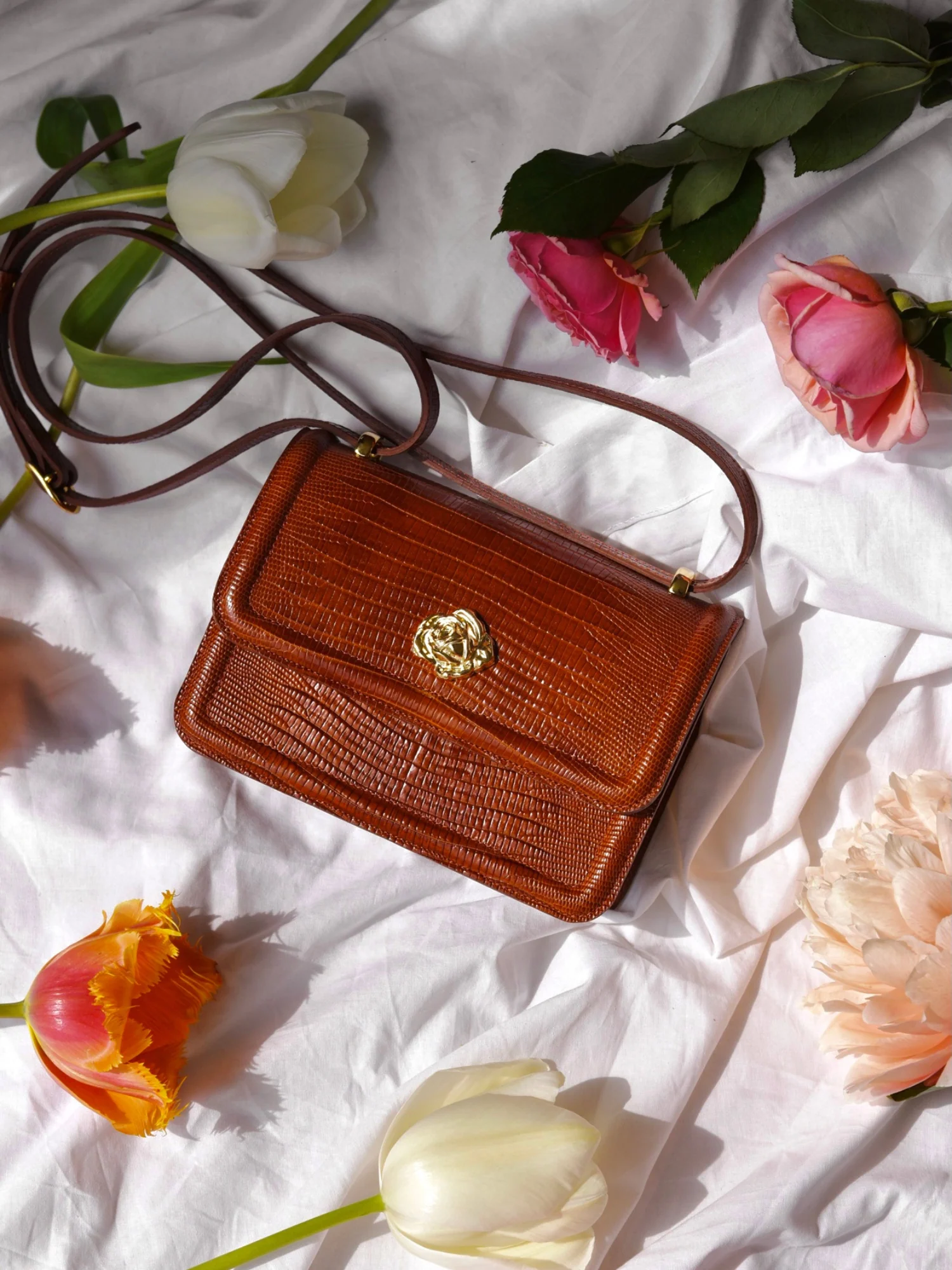 SAC ROSIE LÉZARD CAMEL - Image 6