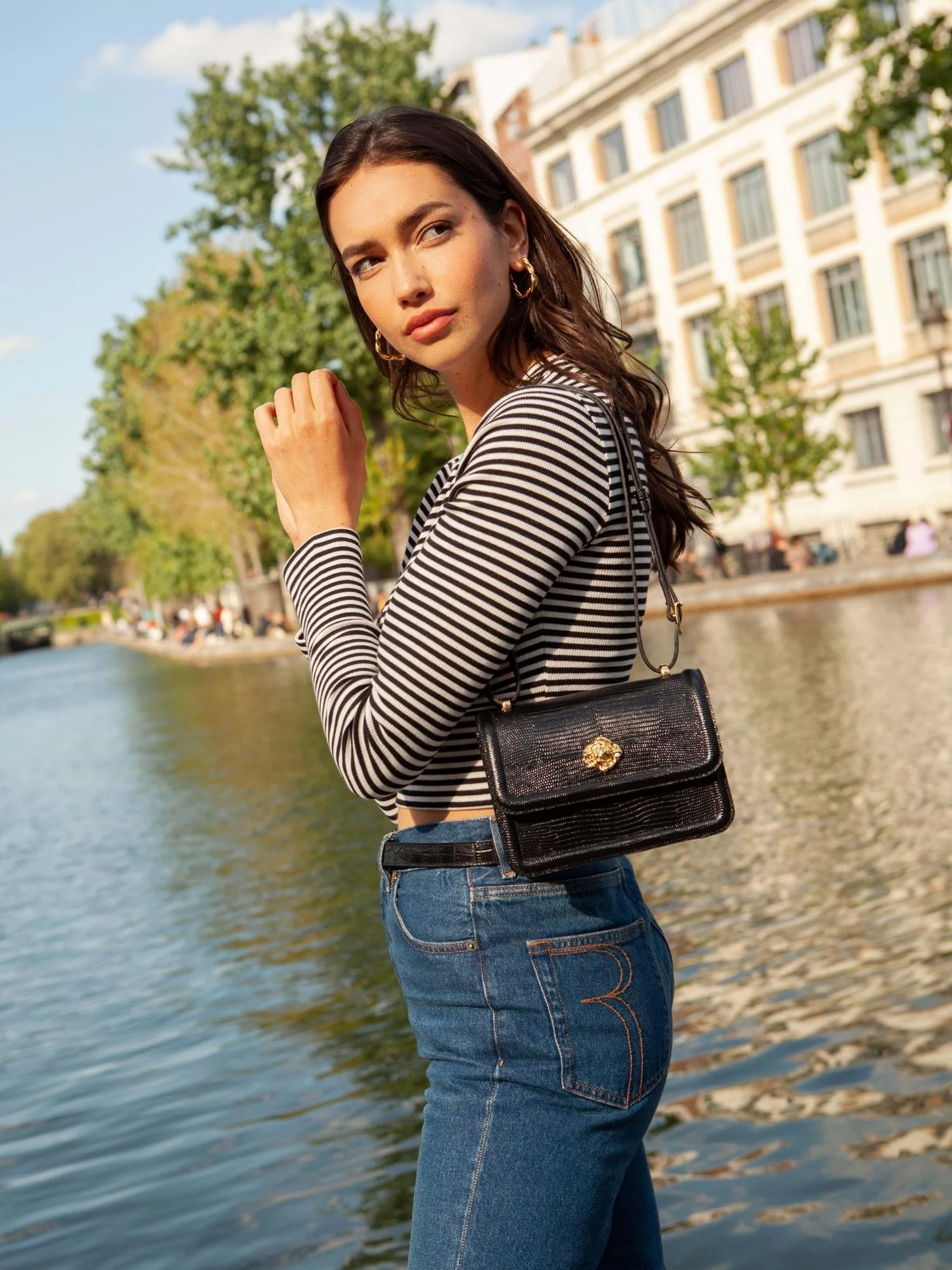 SAC ROSIE LÉZARD NOIR - Image 6